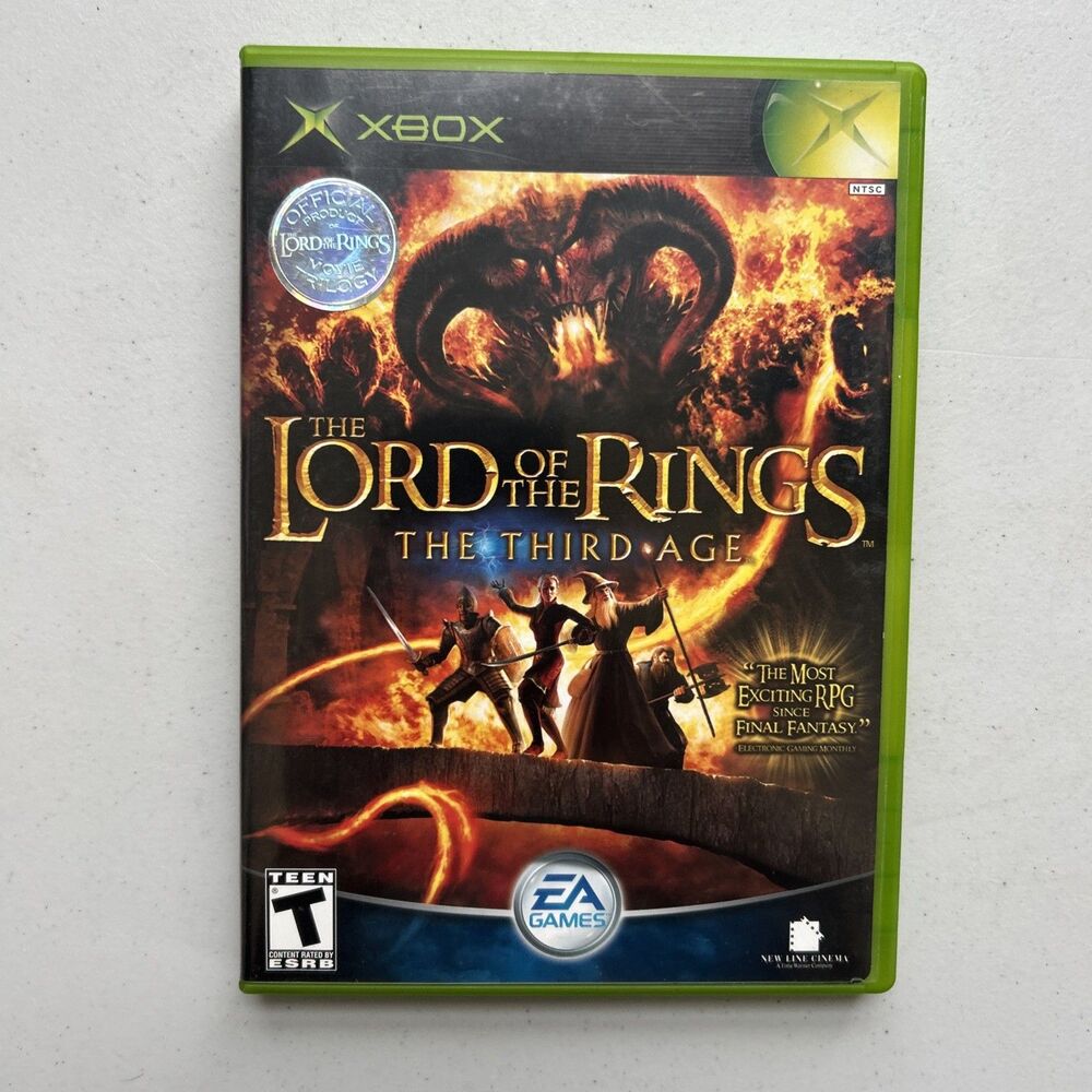 Lord of the Rings: The Third Age OG Microsoft Xbox Game Complete CIB Tested